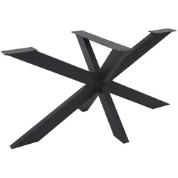 ML-Design Tischbeine X-Design 78x71x120 cm Schwarz aus Metall