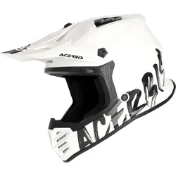 Acerbis Profile Junior, Motocrosshelm Kinder - Weiß/Schwarz - 50