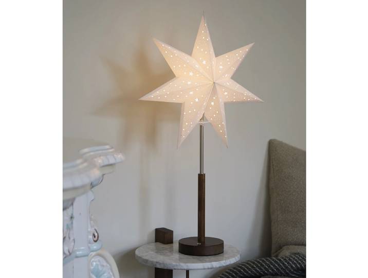 Objet déco Noella 35 x 62 x 15cm Blanc/Marron/Blanc/Marron