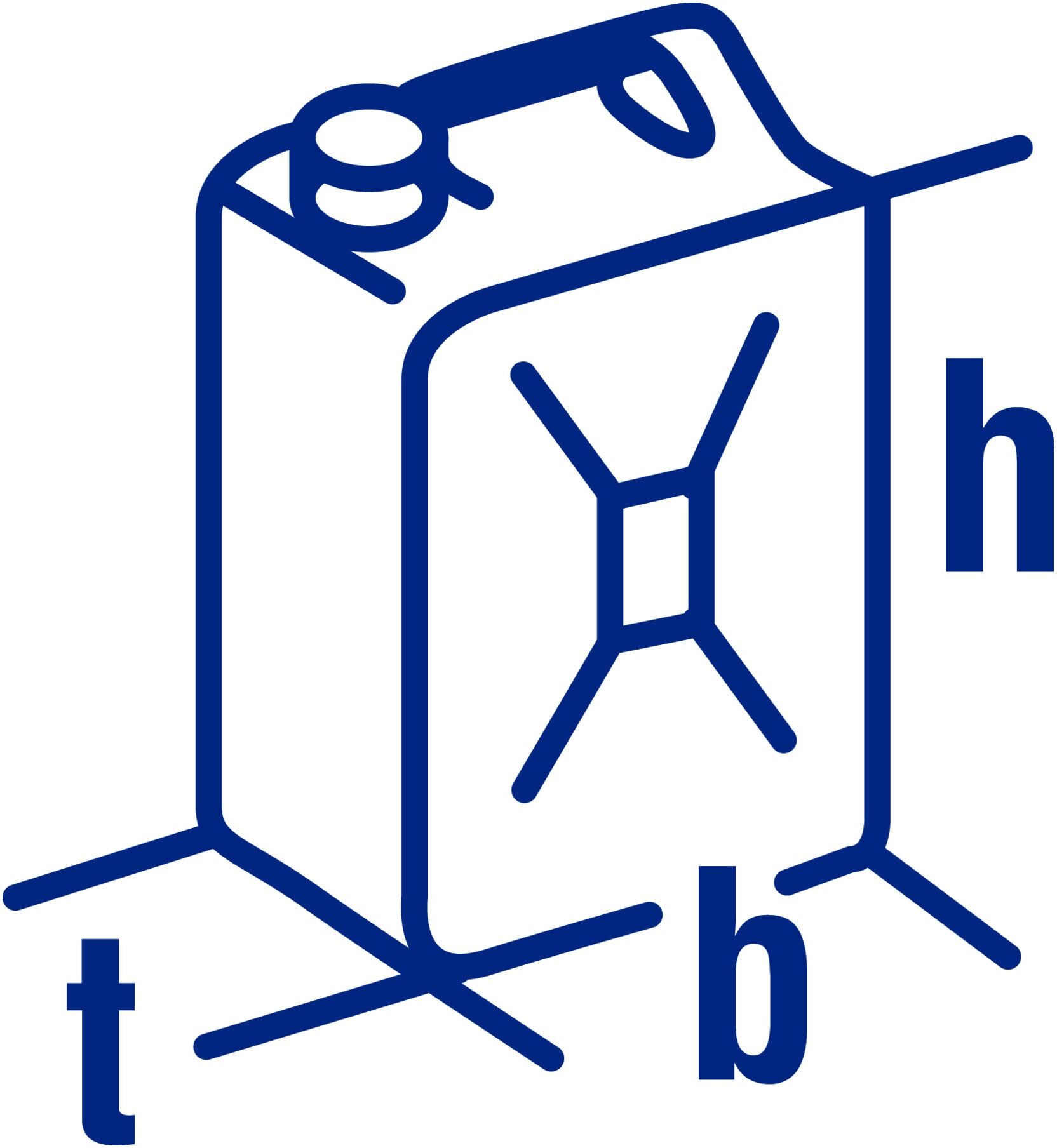 Hünersdorff Industrie-Kanister 10 L, HD-PE naturfarben, mit UN-Zulassung (426301)