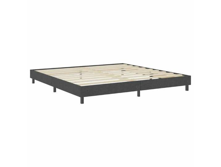 BESTLIFE Sommier à lattes de lit sans matelas gris tissu 200x200 cm avec manuel de montage（49341171）VIDAXL