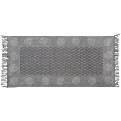 Chic Antique Teppich mit Fransen, L150/B75 cm, blumen