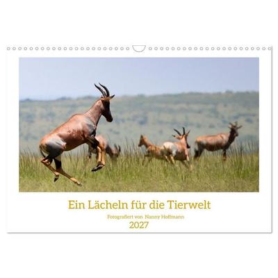 Ein Lächeln für die Tierwelt (Wandkalender 2027 DIN A3 quer), CALVENDO Monatskalender