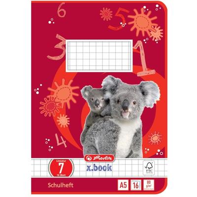 herlitz Schulheft A5 16 Blatt Lineatur 07