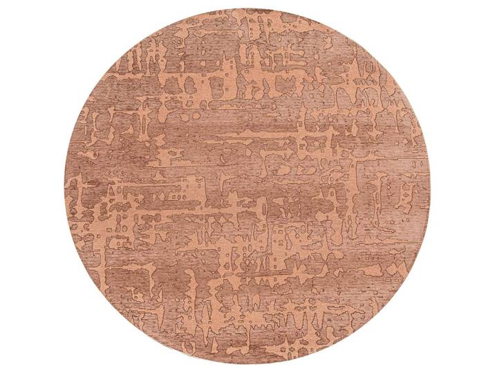Teppich Baobab copper Einfarbig Polyester 140 x 140 cm - Teppich