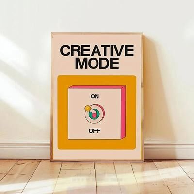 Uplift Picks Colorful Mental Health Poster Inspirational Quote Wall Art Retro Cartoon Print c 20x30 Cm unframed