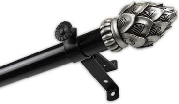 "InStyleDesign 13/16"" Two Tone Ornate Collection Curtain Rod"