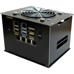 ODROID H3 CASE7 - Odroid H3 Gehäuse 7, für 2x 2,5" SATA, 1x Netzwerkkarte