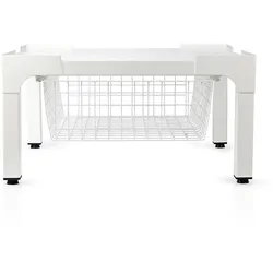 Nedis Ständer für Waschmaschine und Trockner - Drahtkorb - 200 kg - Weiss
