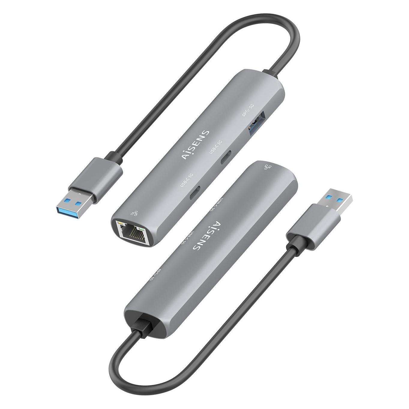 Aisens ASUC-4P036-GR (USB-C, 3 Ports) (ASUC-4P036-GR)