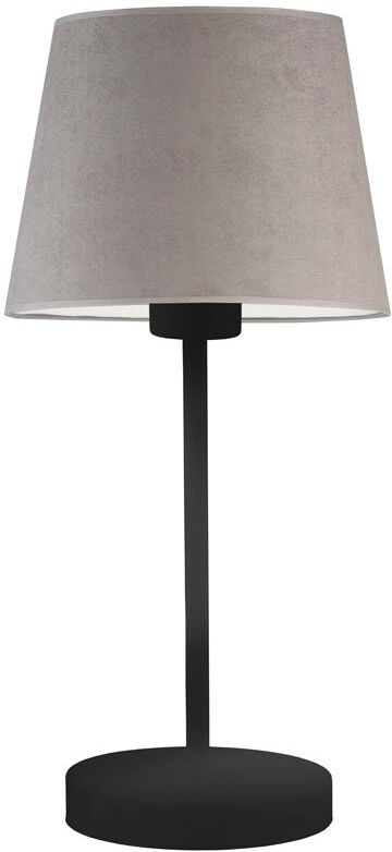 Canora Grey Alekper Metal Desk Lamp Black Base/Grey Shade 41.5cm H X 19.5cm W X 19.5cm D