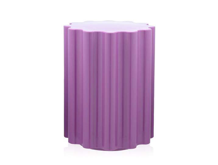 KARTELL tabouret COLONNA (Violet - Technopolymère thermoplastique coloré dans la masse)