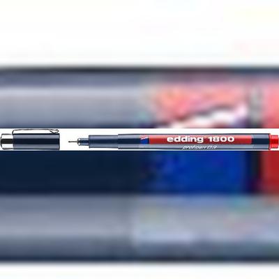 Edding 1800-03-002 1800 Faserzeichner profipen - 0,35 mm, rot