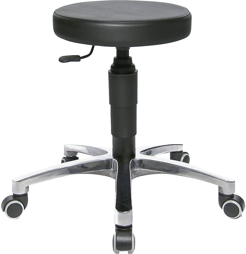 Drehhocker TEC 70, Bezug Kunstleder, schwarz Topstar