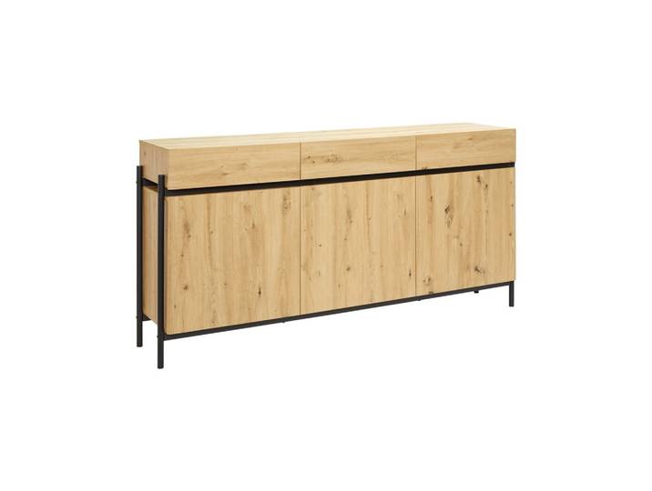 Sideboard Jasmina Eichefarben/ Schwarz MDF