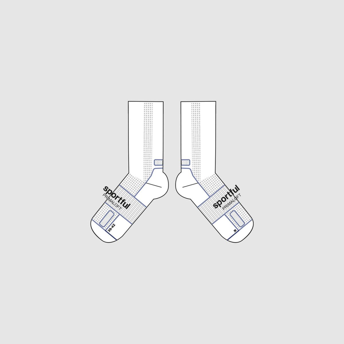 Sportful Pro 2 Winter Socks white (101) M 1126530-101-M