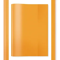 7484 Heftschoner PP - A5 transparent/orange