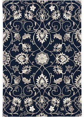 Domani Trails Contemporary Scrolls Hand-Woven Indoor / Outdoor Rug