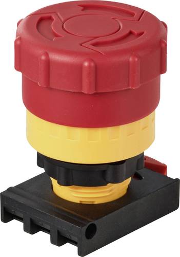 TRU COMPONENTS TC-12835272 ONPOW26-K-TSA Not-Halt-Pilzdrucktaster Knopf Rot