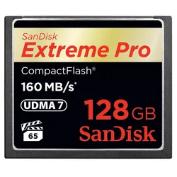 SanDisk 128 GB CompactFlash ExtremePRO für Profifotografen