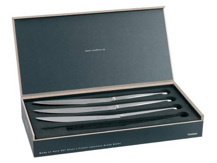 Chroma Type 301 P-16 Steakmesser 4er Set 12 cm