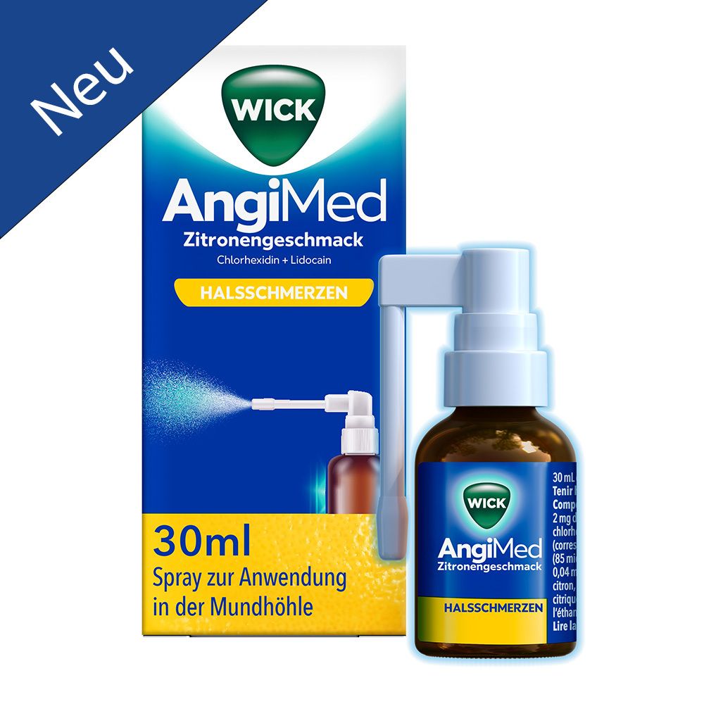 Wick AngiMed Zitronengeschm.2mg/ml+0,5mg/ml Spr. 30 ml Spray