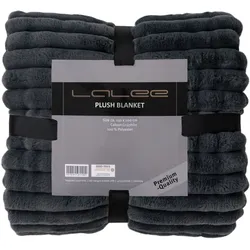 Decke PLUSH graphit (BL 150x200 cm) - grau - BL 150x200 cm