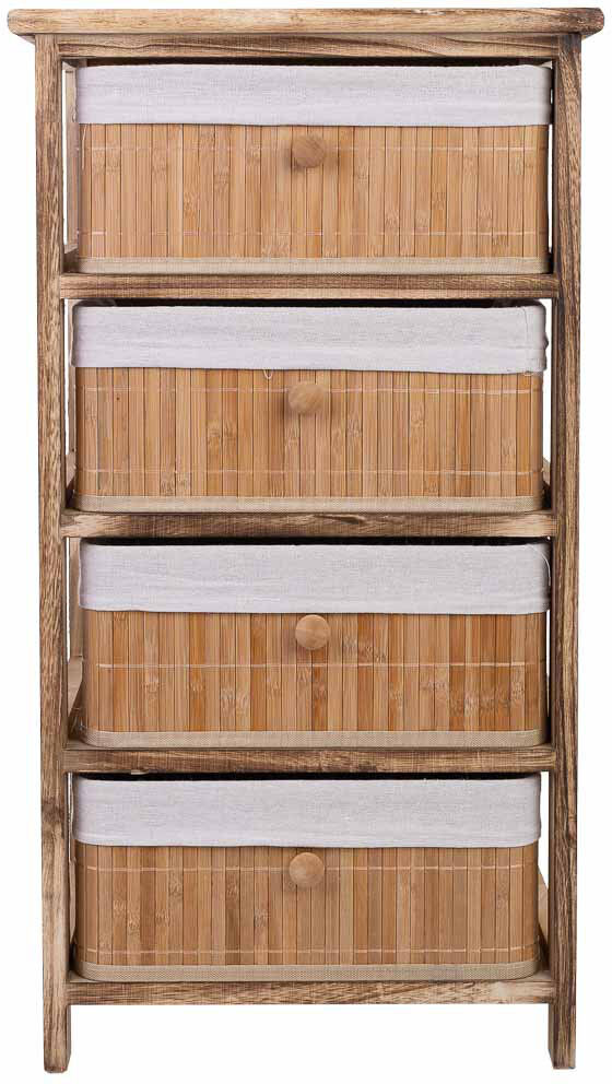 Beachcrest Home Susana 40 cm W Chest of 4 Drawers Brown 73cm H X 40cm W X 29cm D