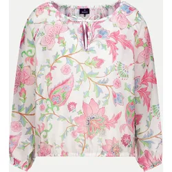 Bluse mit Allover-Blumenmuster Mehrfarbig 42