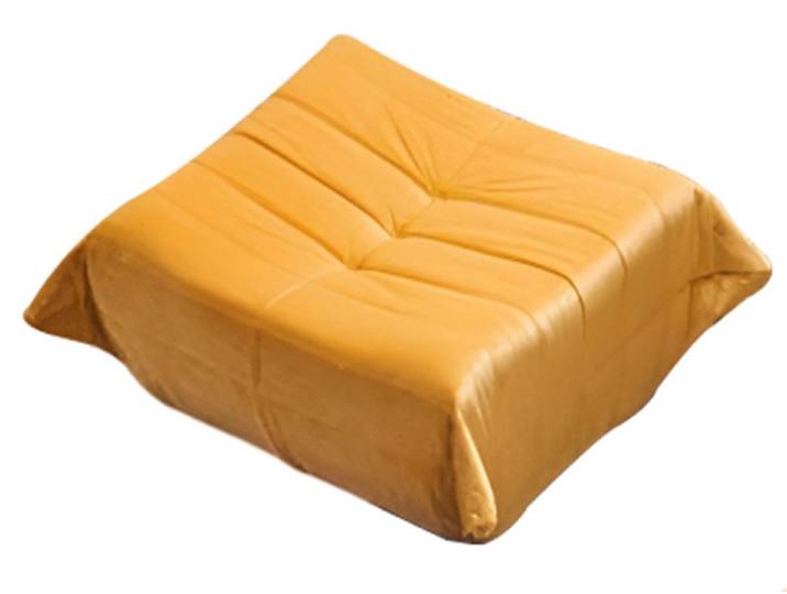 Xlmoebel Hocker Oranger Designer Sitzpouf – Stilvolles Polstermöbel (Hocker, 1 St., Hocker), Made in Europa