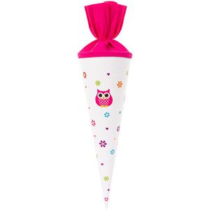 Goldbuch Schultüte 93043, Eule, für Mädchen, rund, 35 cm