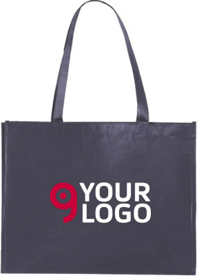 Borsa shopper Save The Planet RPET 45x35 cm eco manici lunghi Personalizzate o neutre
