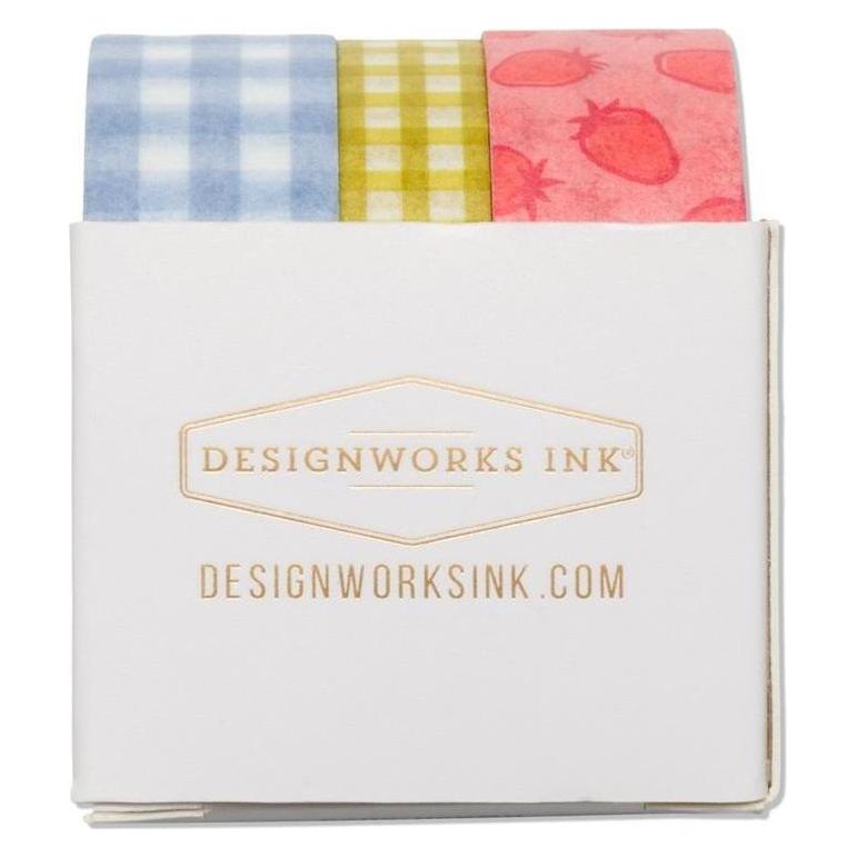 Designworks Washi Tape Strawberry Patch (Set Of 3) (DWASH-2024EU)