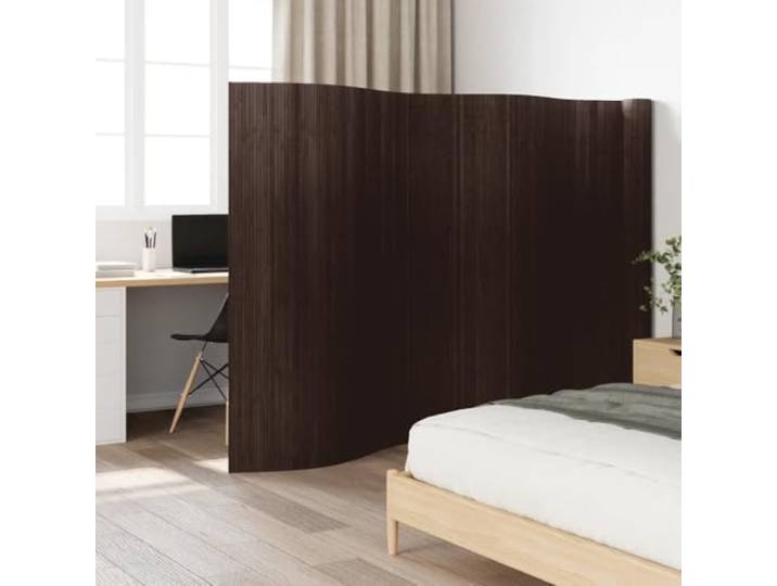 Raumteiler aus Bambus, dunkelbraun, 800 cm x 165 cm Natürlicher Bambus, wasserabweisend, leicht zu reinigen, aufrollbar, neutrale Töne, für den Innenbereich