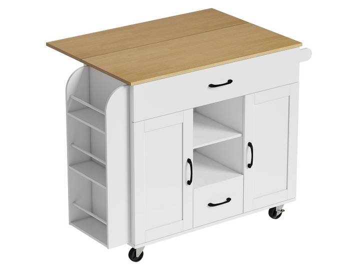 KÜCHENINSEL MDF Kiefernholz Weiß