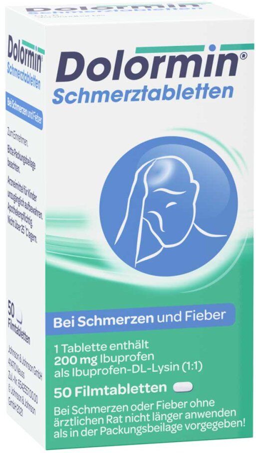 Dolormin Schmerztabletten mit 200 mg Ibuprofen