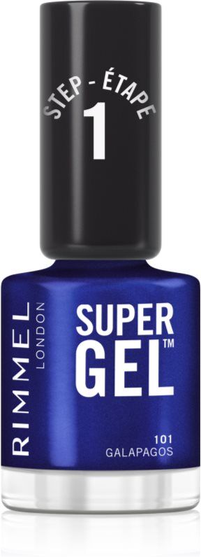 Rimmel Super Gel gel nail polish without UV/LED sealing shade 101 Galapagos 12 ml