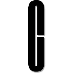 Design Letters Buchstabe 8 cm C schwarz aus Acryl