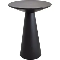 LOFT42 Beistelltisch Ferry Trompetenfuß - Metall - Schwarz - 60x44