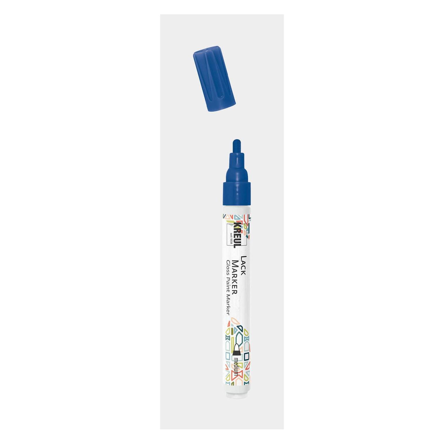 Kreul Lackmarker "Gloss Paint Marker", medium, blau (1x) (47013)