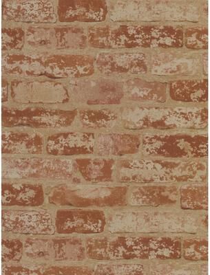 York Wallcoverings Up the Wall Red & Taupe Wallpaper
