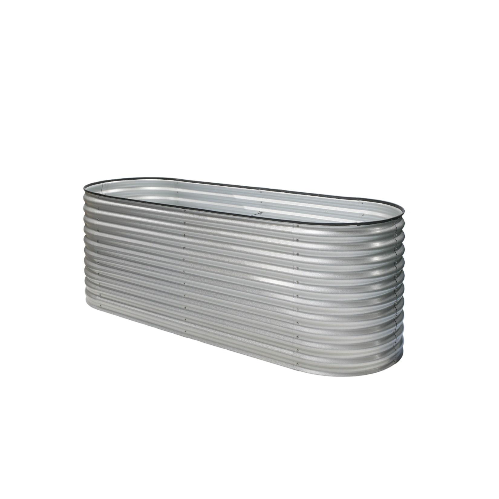 Westmann Metall Hochbeet Gartenbeet Grow Faster silber 240x80x82cm