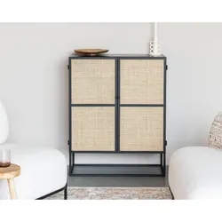 designline »Guuji« Low 2Do Sideboard schwarz