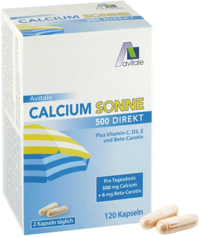 Avitale Calcium Sonne 500 Direkt Kapseln 120stk