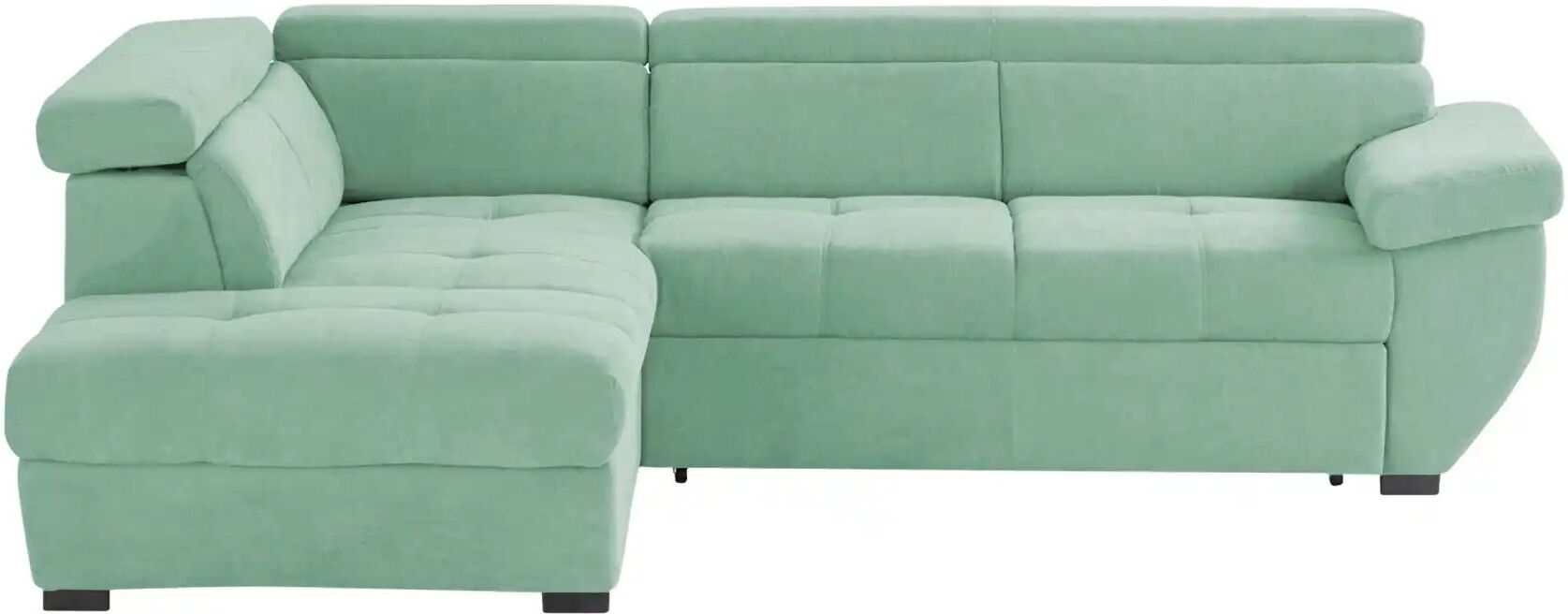 uno Ecksofa  Formula ¦ grün ¦ Maße (cm): B: 262 H: 79 T: 224.0