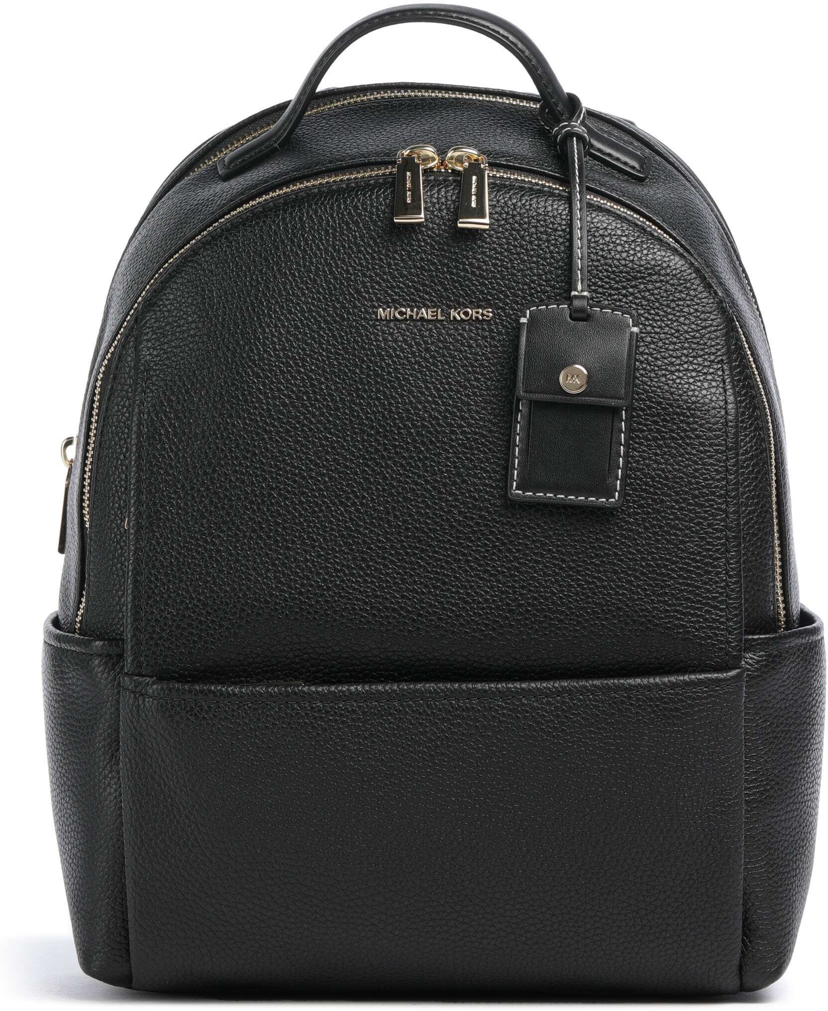 Michael Kors Sable Medium Rucksack aus Leder, schwarz