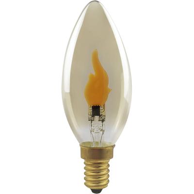 SEGULA LED-Filament "LED Kerze smokey grau, E14", gelb (smokey), L:10cm Ø:3,5cm, Leuchtmittel