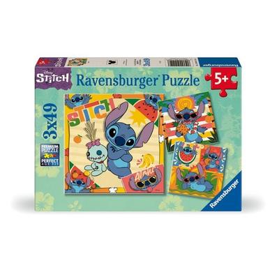 Kinderpuzzle 3x49 Teile - Disney Stitch