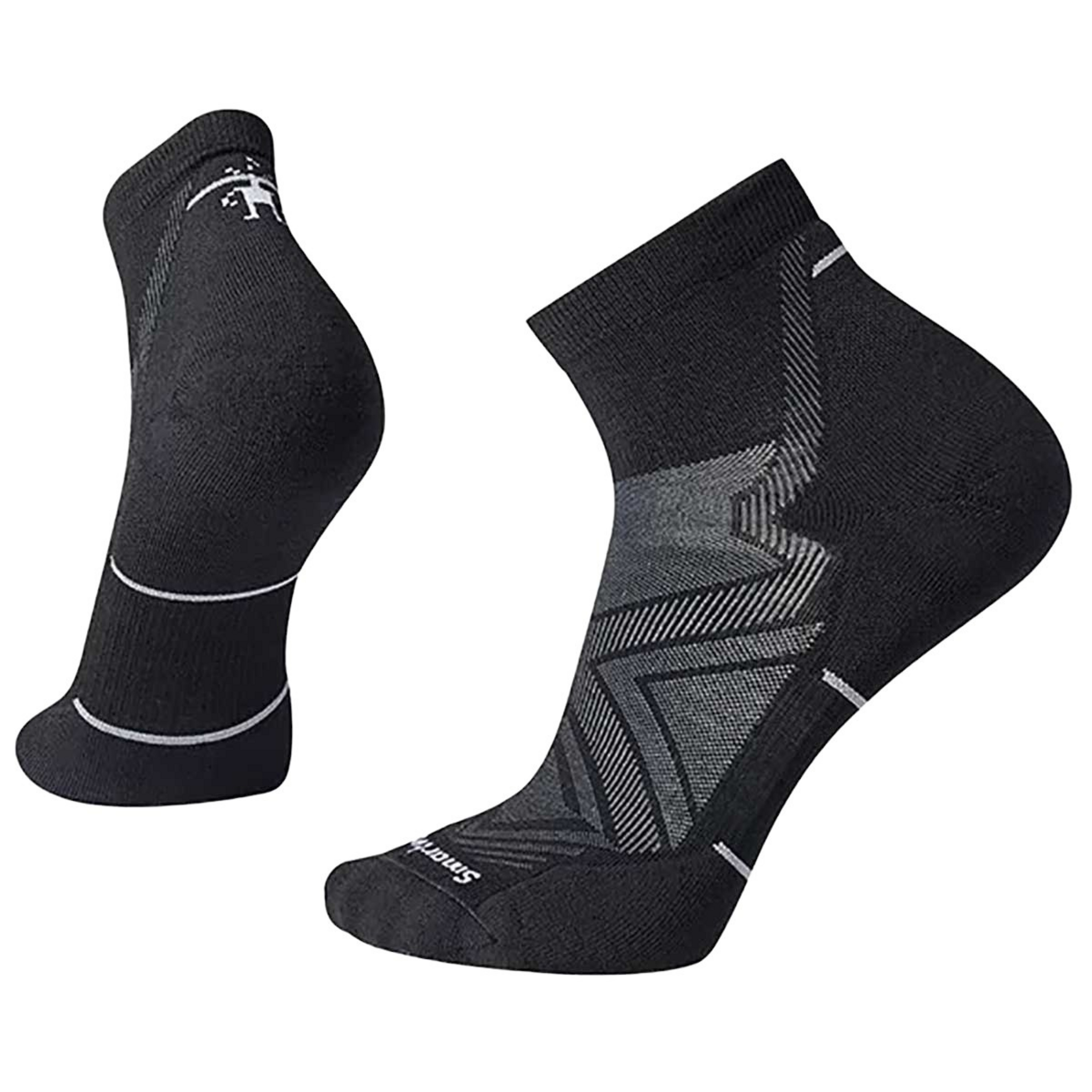 Smartwool Run Targeted Cushion Ankle Herren Laufsocken schwarz Größe 38 Trailrunning | Laufen Widerstandsfähig Merinowolle