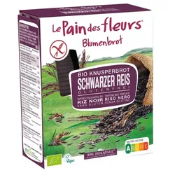 Blumenbrot Knusperbrot Schwarzer Reis bio